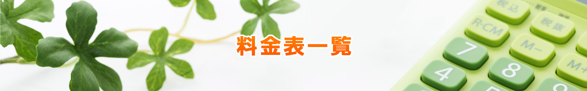 料金一覧