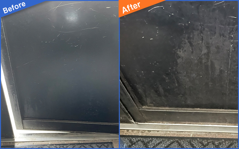 扉下部が当たっている画像のBefore&After画像