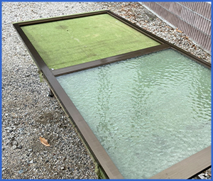 片方のガラスが割れてなくなっている画像