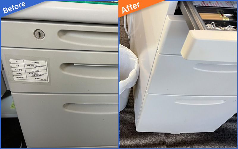デスクのBefore&After画像