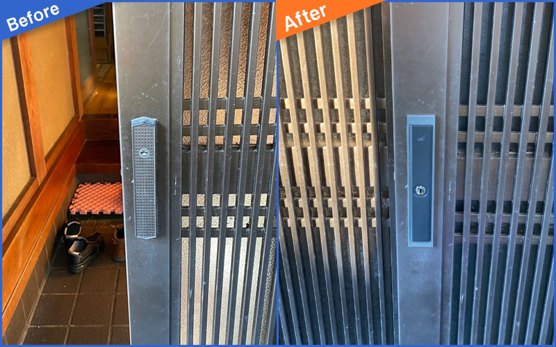 玄関ドア鍵ののBefore&After画像