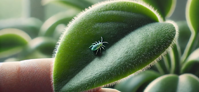 葉っぱの上に虫